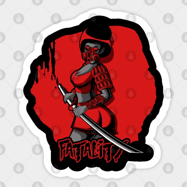 japanese ninja Sticker by DxDesigns